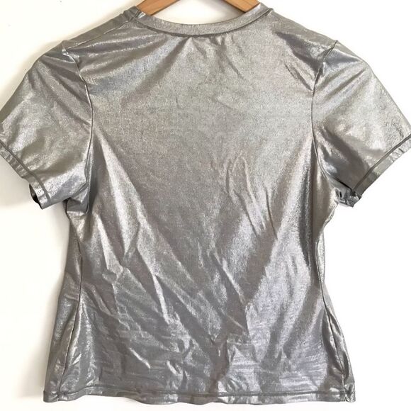 SKIMS Metallic Fit Everybody Tee - Picture 4 of 4